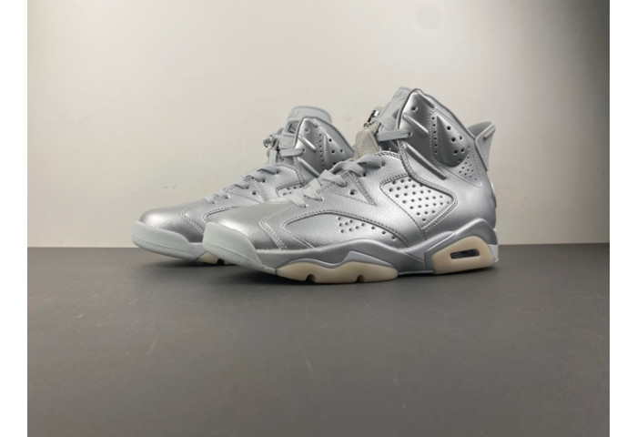 Air Jordan 6 Retro PSG Paris Saint-Germain Silver IQ5135-001