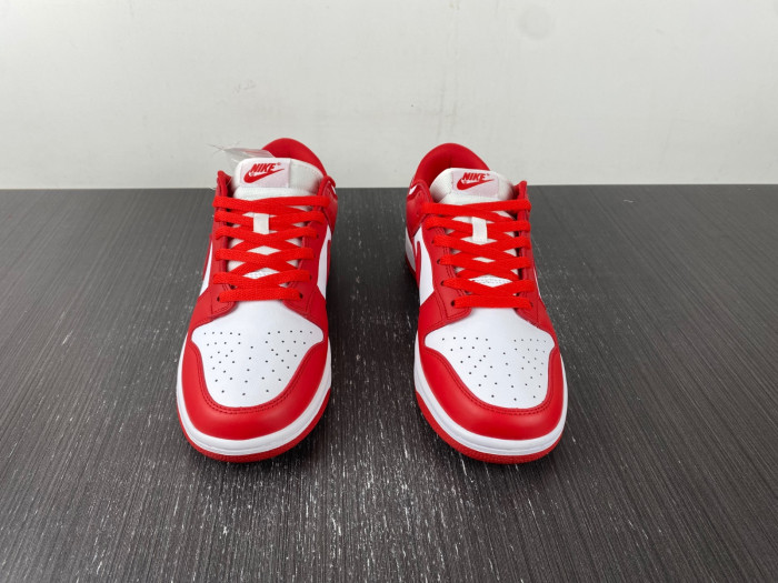 nike dunk low university red white cu1727-100