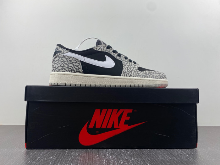 air jordan 1 low og "black cement" cz0790-001