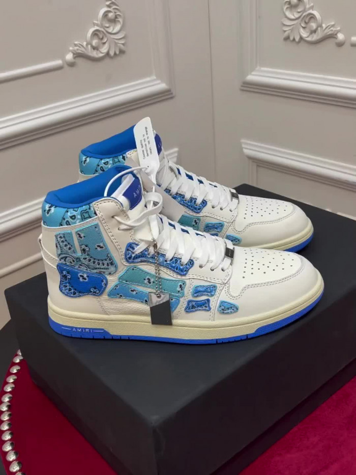 amiri* skel leather sneakers