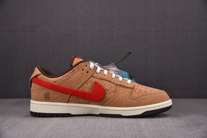 clot x nike dunk low "cork" fn0317-121