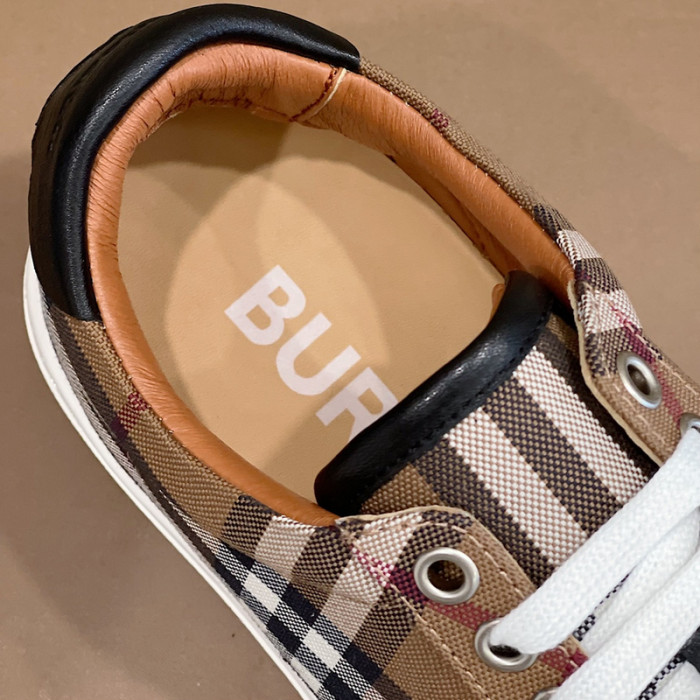 B**rry vintage check cotton sneakers