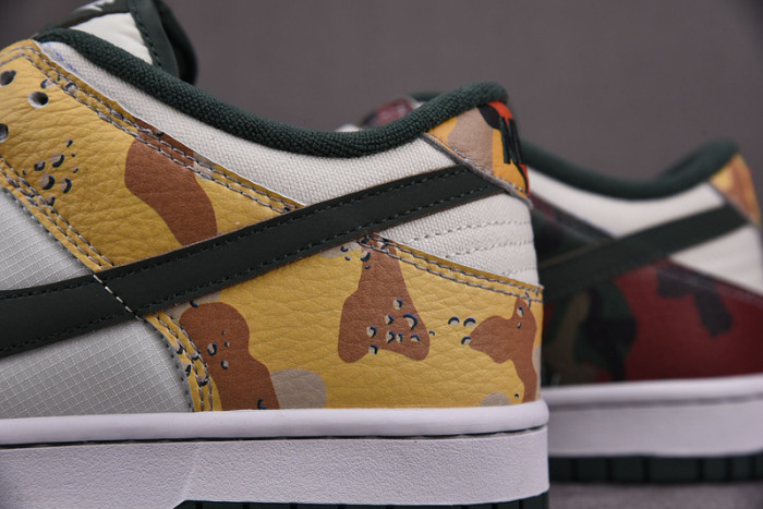 nike dunk low se sail multi-camo dh0957-100