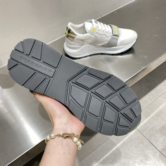 Bur*berry Vintage Check, Leather and Mesh Sneakers