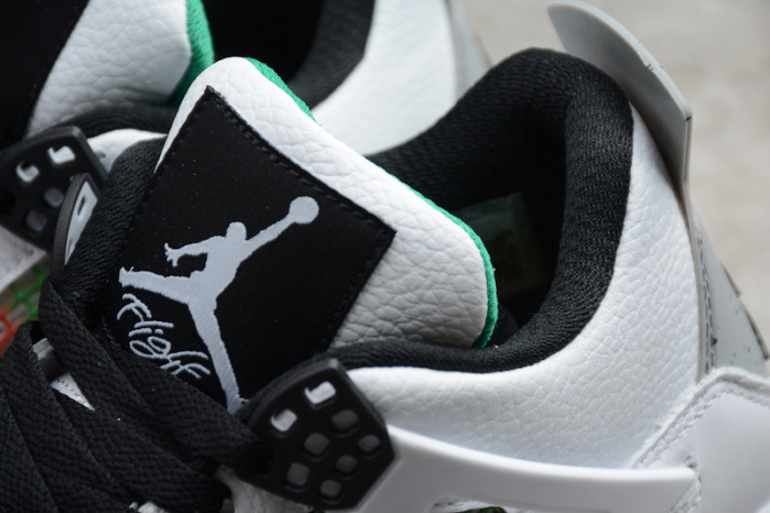 air jordan 4 retro "rasta - lucid green" - aq9129 100